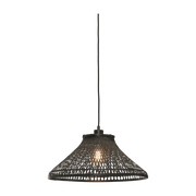 Lampe suspendue en bambou de tahiti noir 45x20 cm Tahiti - Good & Mojo - The Cool Republic
