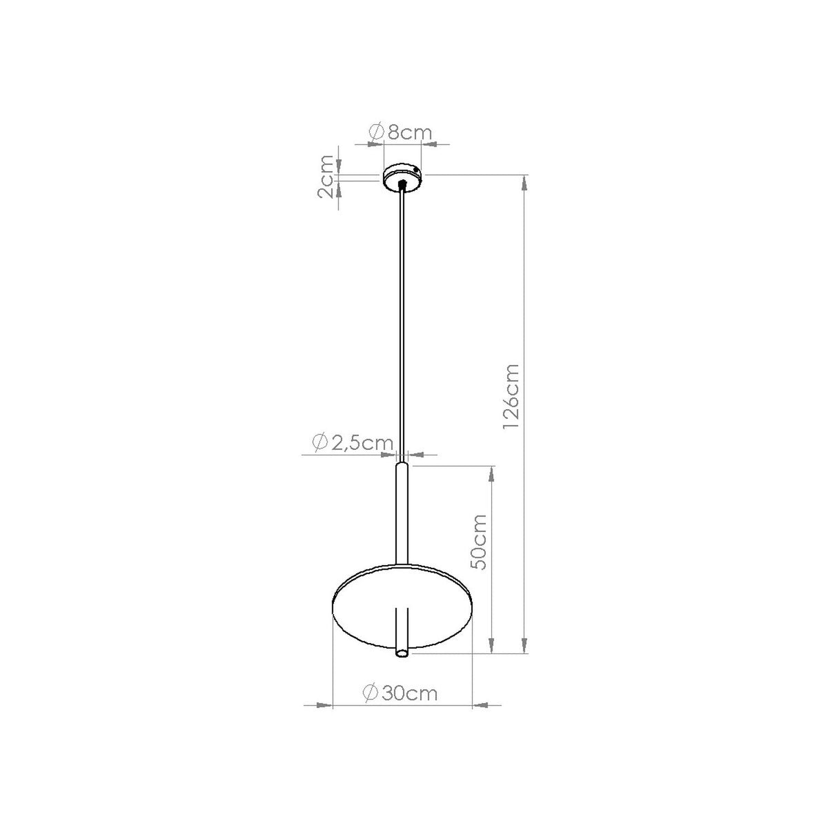 Lampe suspendue en feutre beige et acier noir30x126cm Feltro 1 - Sollux - The Cool Republic