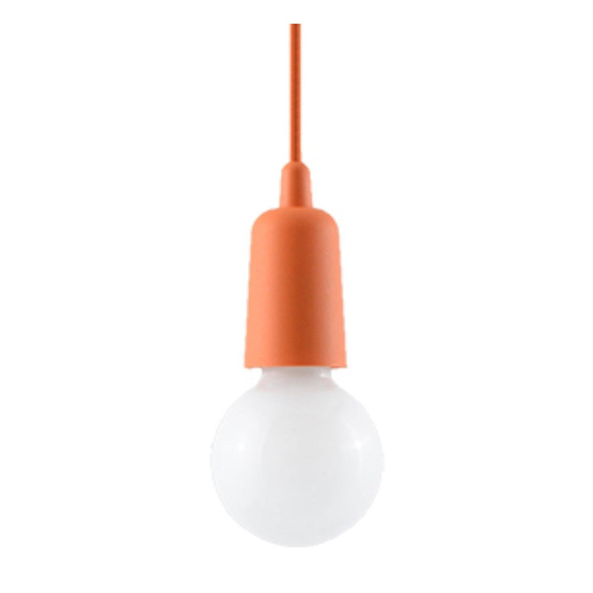 Lampe suspendue en pvc orange 9x90cm Diego 1 - Sollux - The Cool Republic