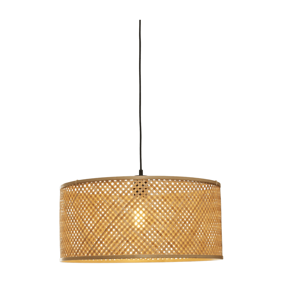 Lampe suspendue ronde en bambou naturel 50x22 cm Java - Good & Mojo - The Cool Republic