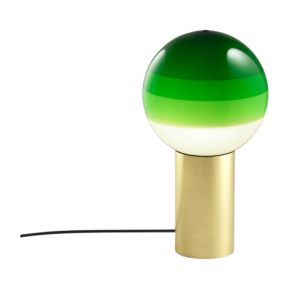 Lampe verte pied laiton 36 cm Dipping Light - Marset - The Cool Republic