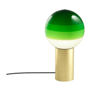 Lampe verte pied laiton 36 cm Dipping Light - Marset - The Cool Republic
