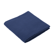 Lange en gaze de coton 90 x 90 cm bleu marine Les Petits - The Cool Republic - The Cool Republic