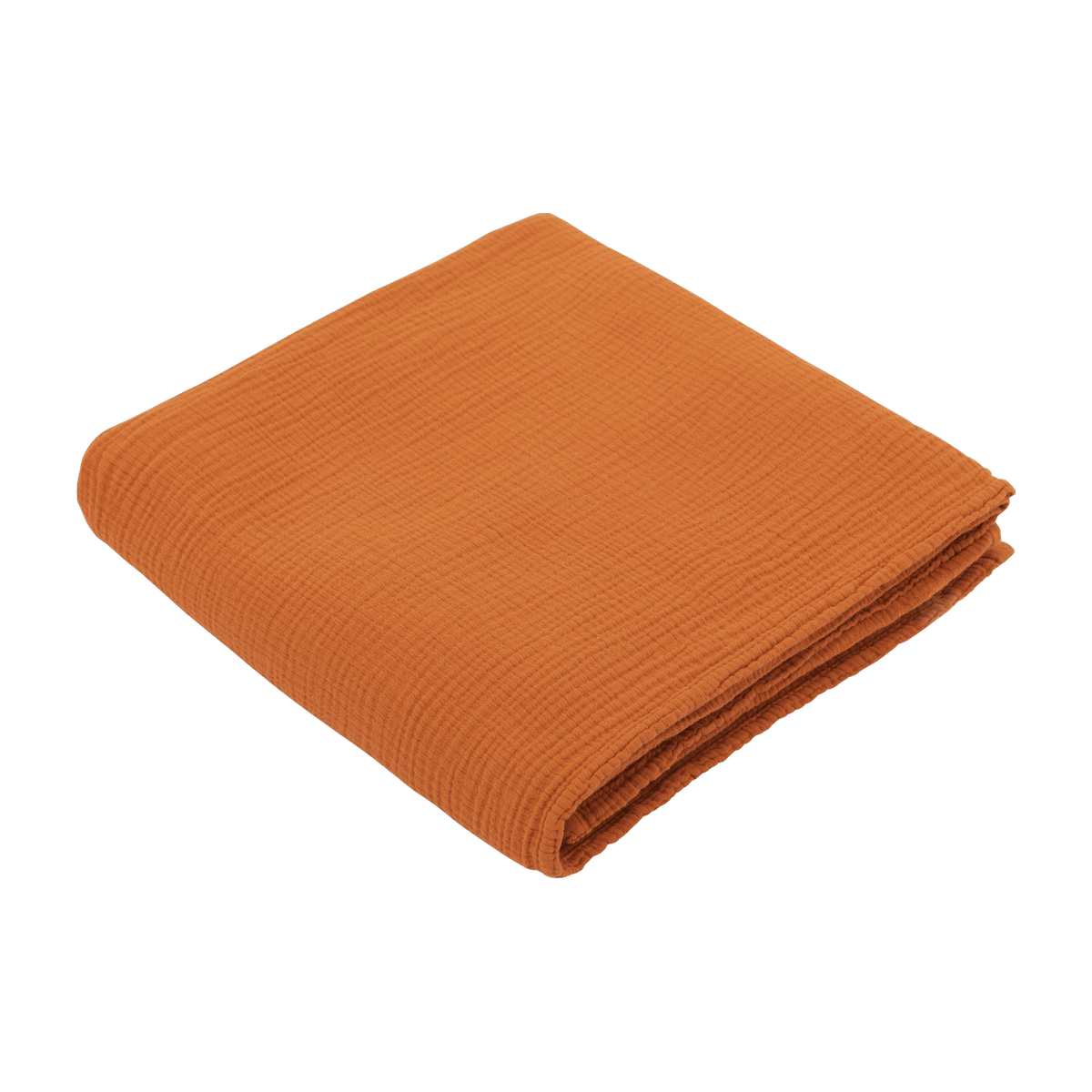 Lange en gaze de coton 90 x 90 cm orange abricot Les Petits - The Cool Republic - The Cool Republic