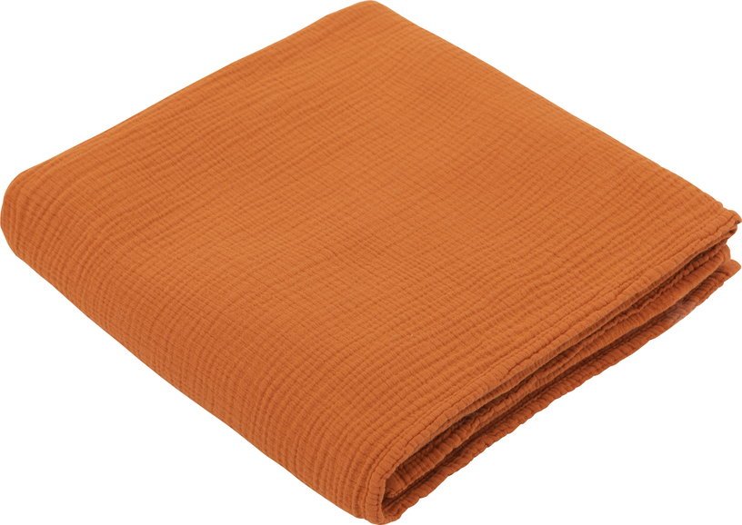 Lange en gaze de coton 90 x 90 cm orange abricot Les Petits - The Cool Republic - The Cool Republic