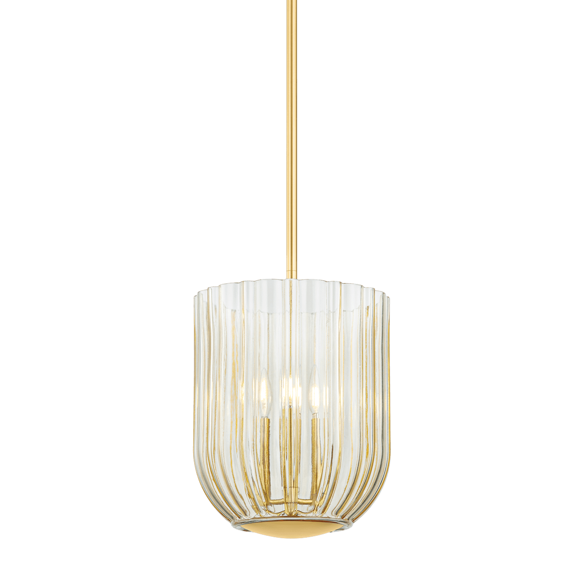 Lanterne en acier laiton vieilli 28x36cm Cece - Mitzi - The Cool Republic