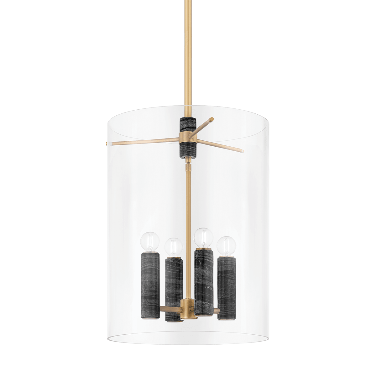 Lanterne en laiton laiton ancien 41x55cm Adonis - Corbett Lighting - The Cool Republic