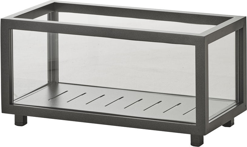 Lanterne rectangulaire en aluminium Lightbox - Cane - Line - The Cool Republic