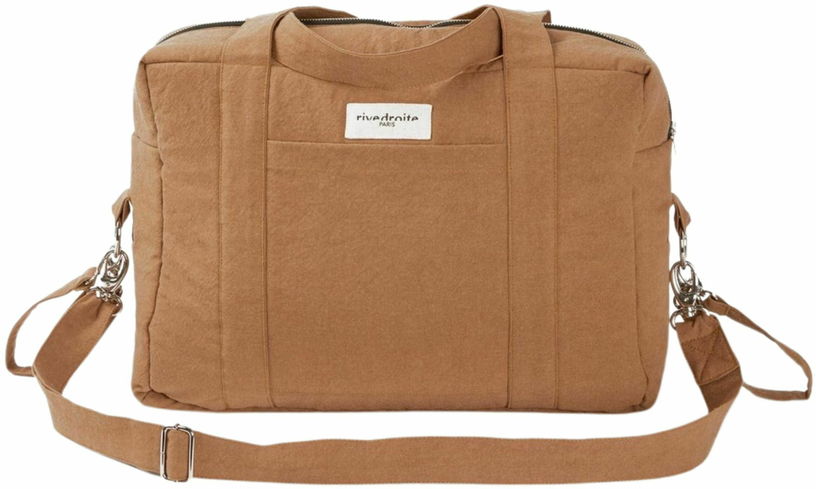 L'anti - sac à langer en coton recyclé camel Darcy - Rive Droite Paris - The Cool Republic