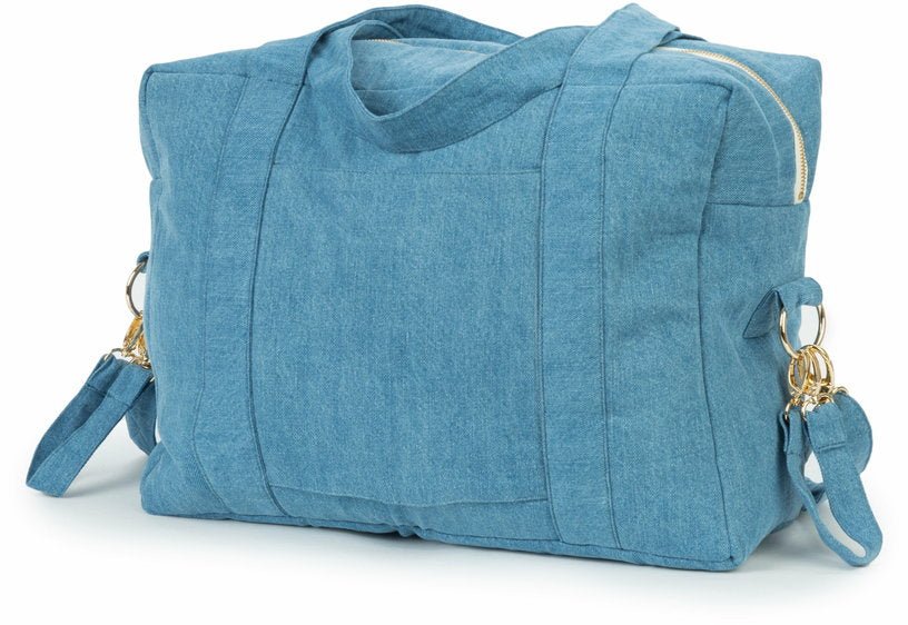L'anti - sac à langer en denim clair upcyclé Darcy - Rive Droite Paris - The Cool Republic