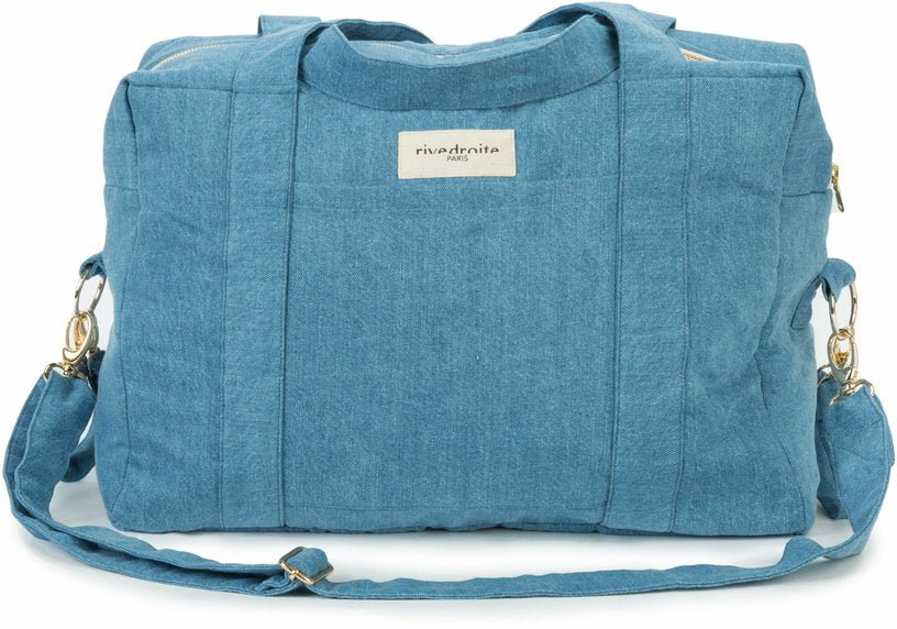 L'anti - sac à langer en denim clair upcyclé Darcy - Rive Droite Paris - The Cool Republic