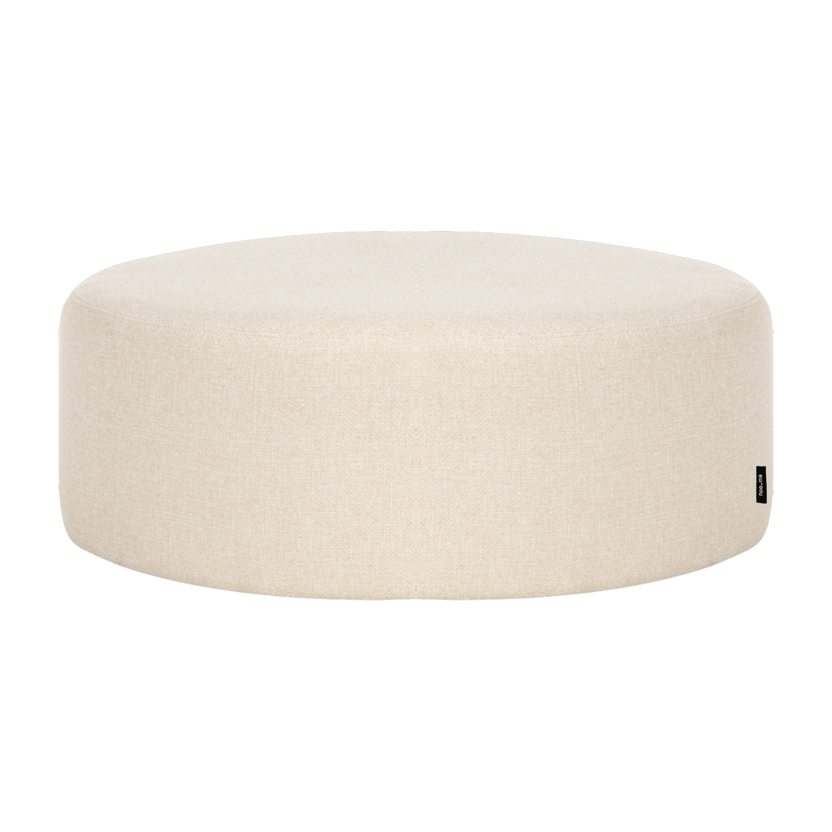 Large pouf en laine beige 25 cm Folk - noo.ma - The Cool Republic
