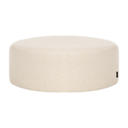 Large pouf en laine beige 25 cm Folk - noo.ma - The Cool Republic