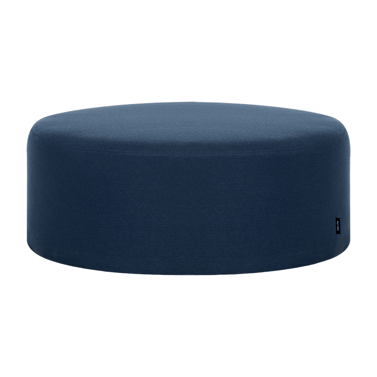 Large pouf en laine bleu 25 cm Folk - noo.ma - The Cool Republic