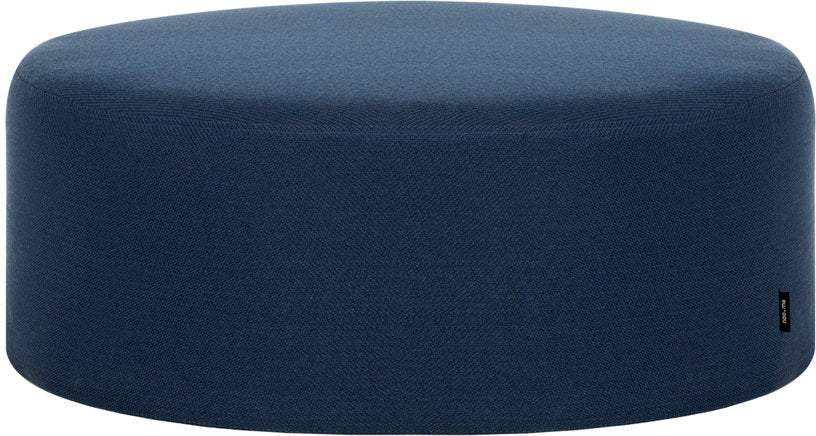 Large pouf en laine bleu 25 cm Folk - noo.ma - The Cool Republic