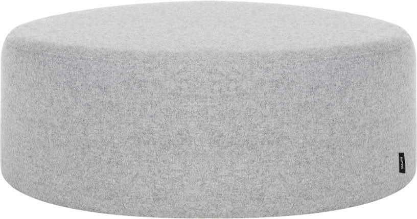 Large pouf en laine gris 25 cm Folk - noo.ma - The Cool Republic