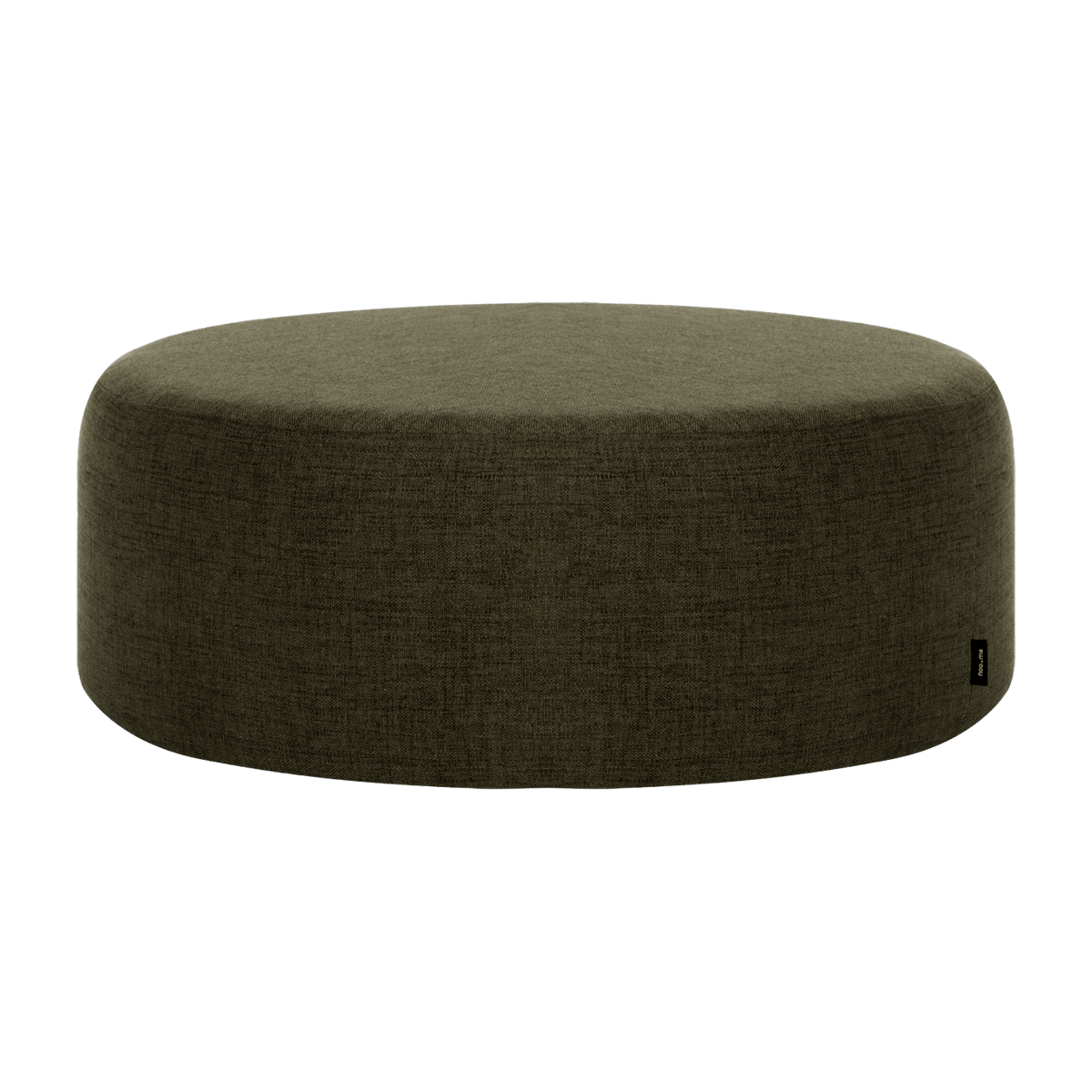 Large pouf en laine olive 25 cm Folk - noo.ma - The Cool Republic