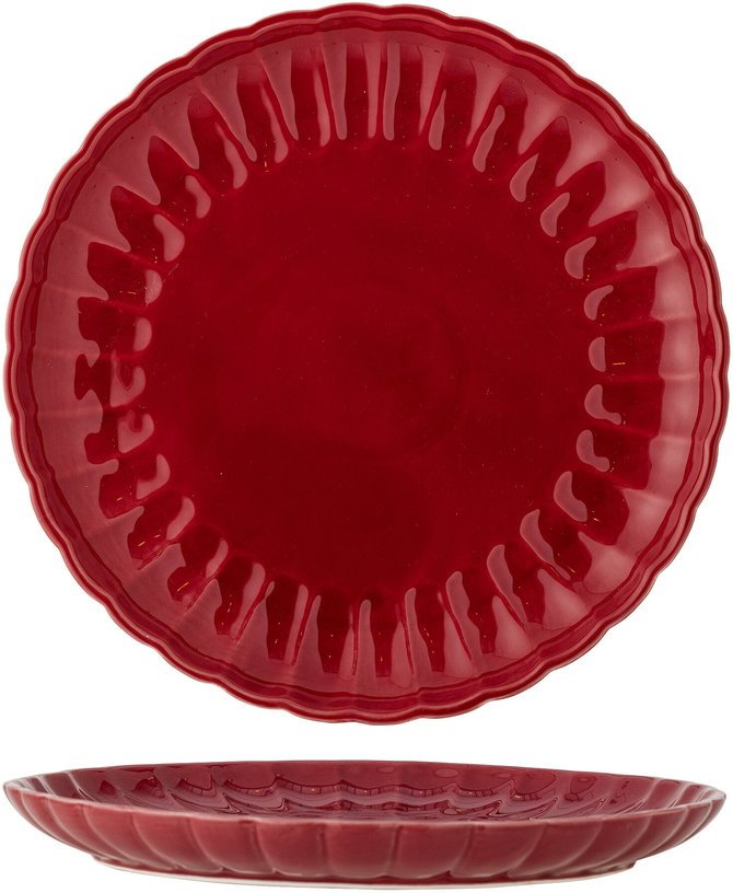 Latina Assiette Rouge Grès - Bloomingville - The Cool Republic