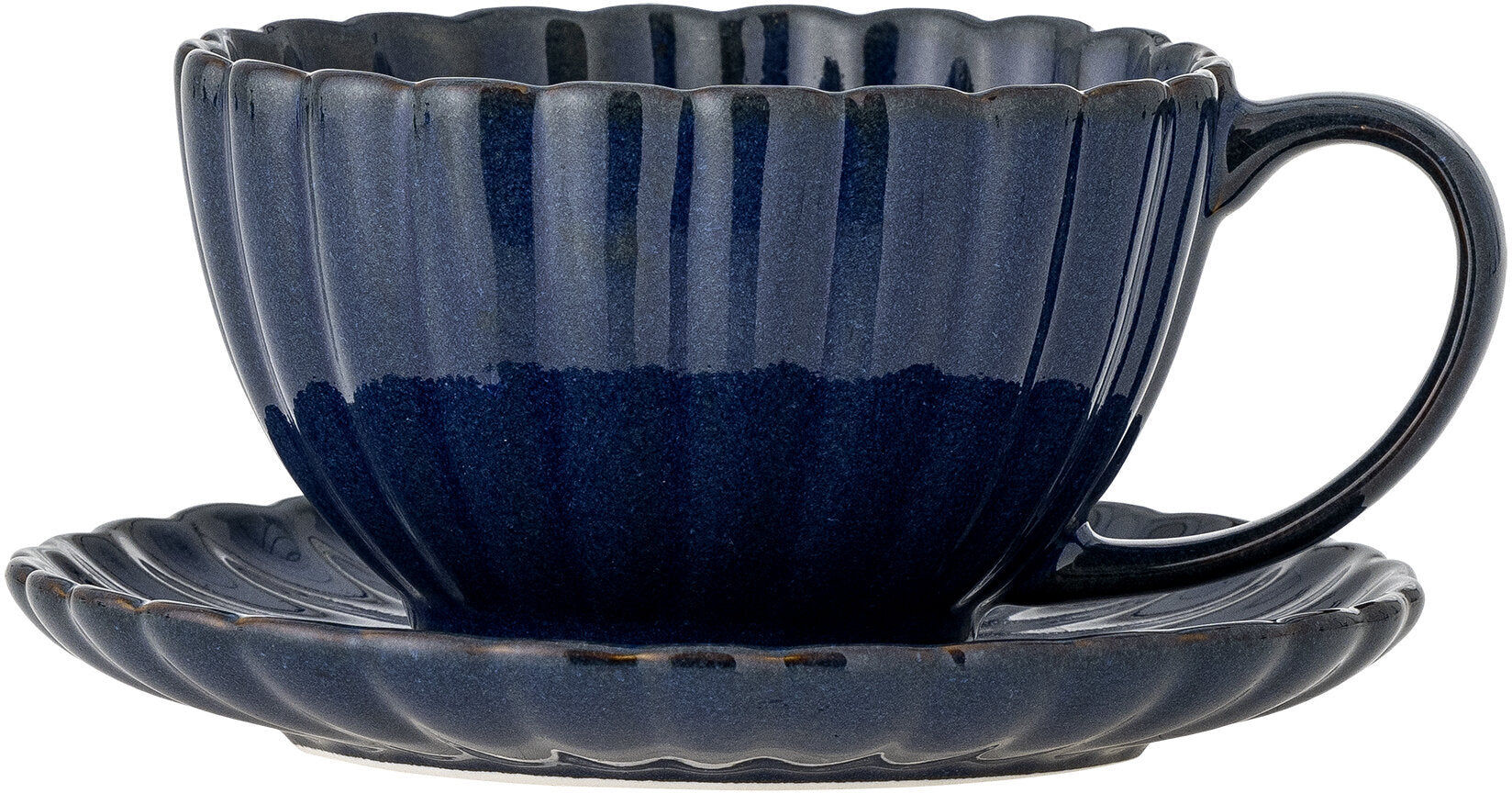 Latina Tasse Avec Soucoupe Bleu Grès - Bloomingville