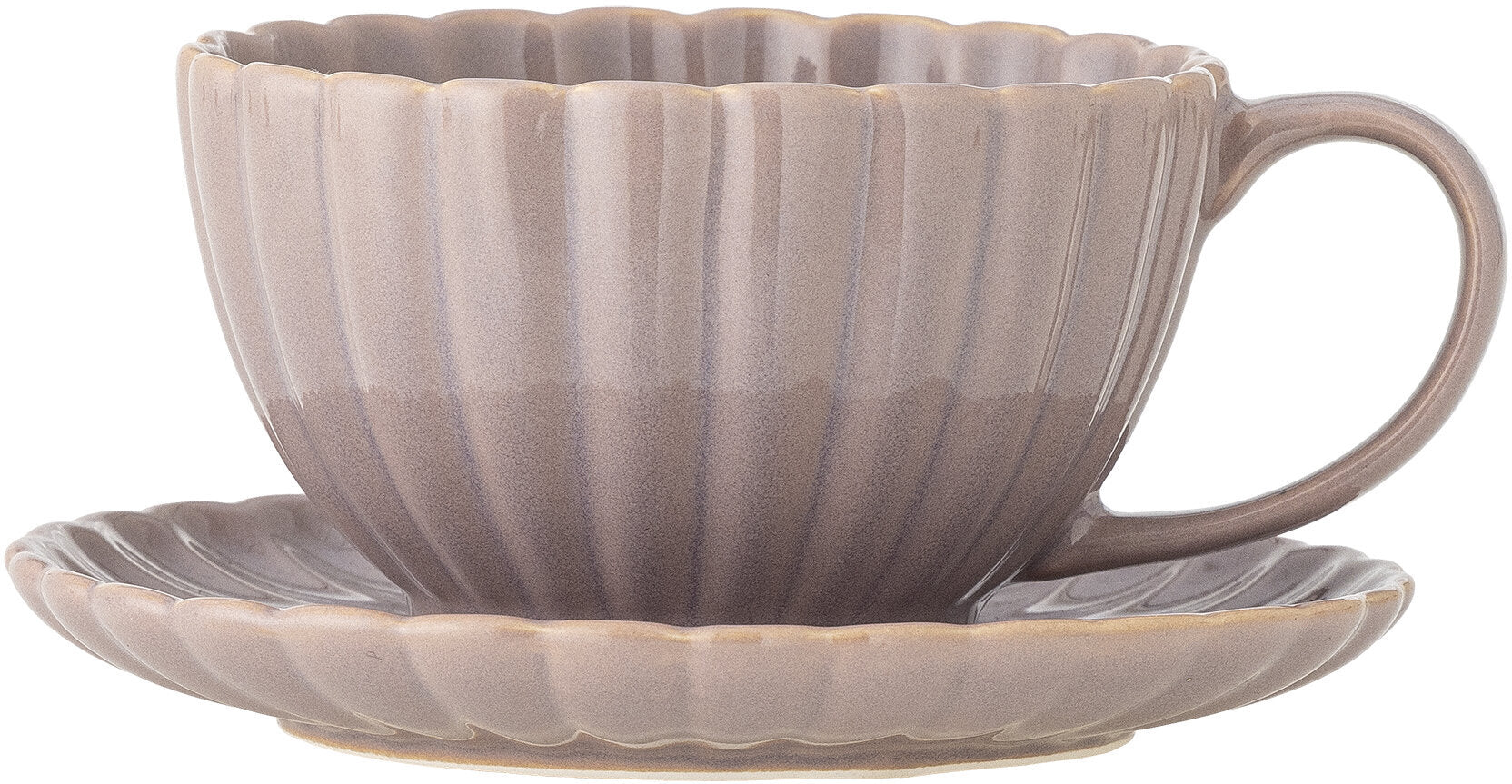 Latina Tasse Avec Soucoupe Rose Grès - Bloomingville