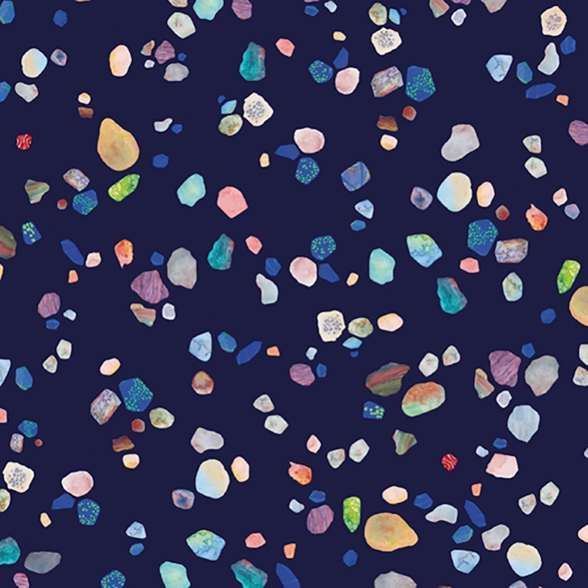 Lé de papier peint bleu Agathe - MUES Design - The Cool Republic