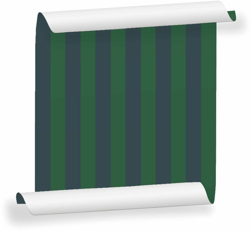 Lé de papier peint bleu nuit et vert sapin Auguste 18 - Mues Design - The Cool Republic