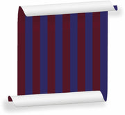 Lé de papier peint bordeaux et bleu marine Auguste 05 - Mues Design - The Cool Republic