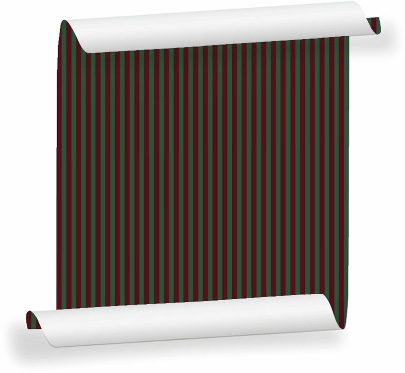 Lé de papier peint bordeaux foncé et vert foncé Ernest 04 - Mues Design - The Cool Republic