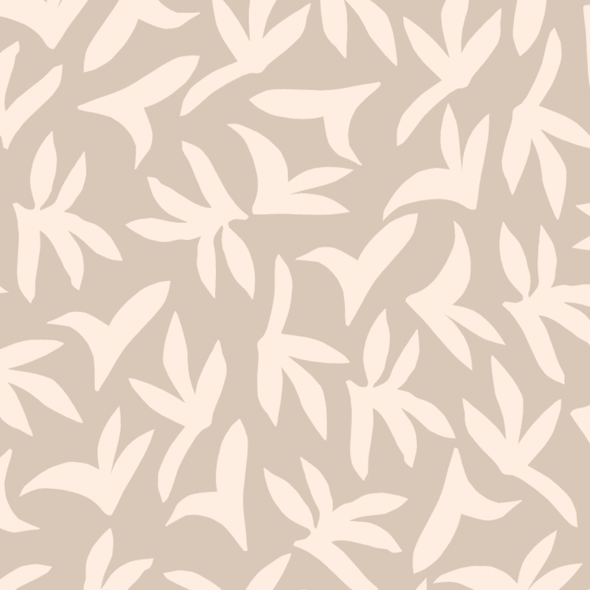 Lé de papier peint écru sur beige Loup - MUES Design - The Cool Republic