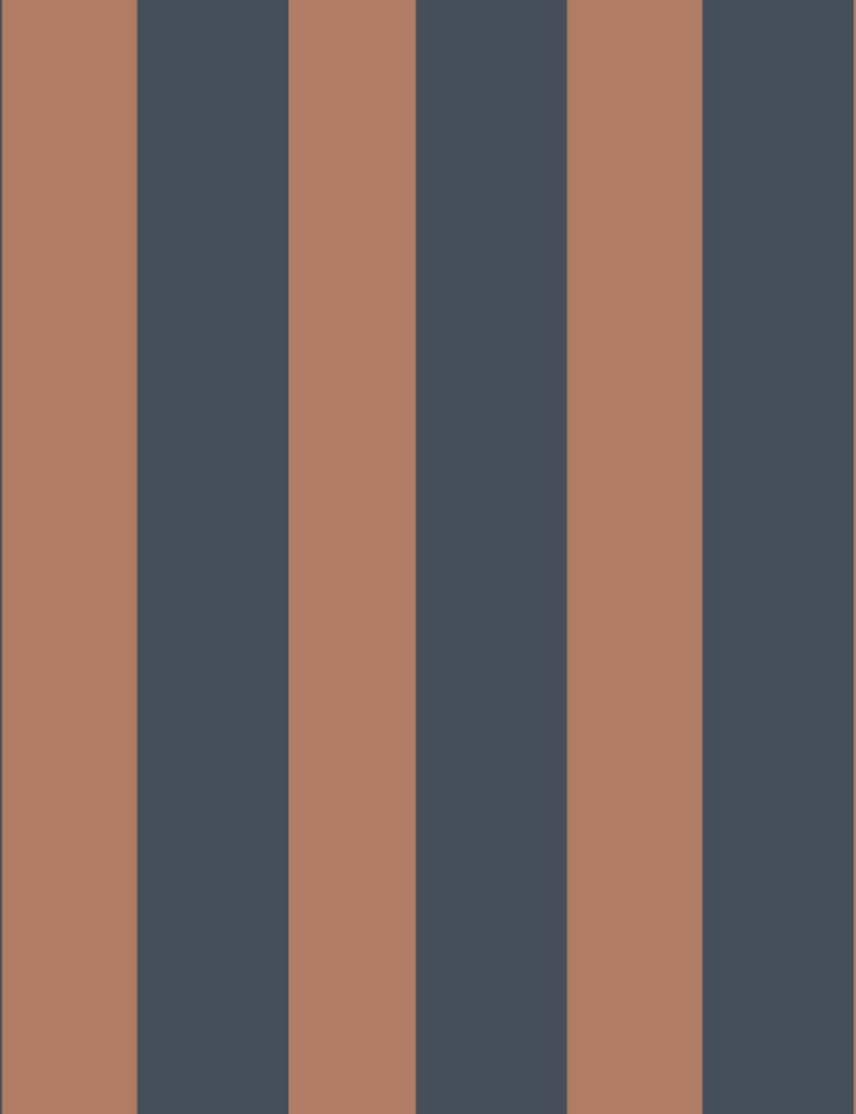 Lé de papier peint gris bleu et ocre rose Auguste 22 - Mues Design - The Cool Republic
