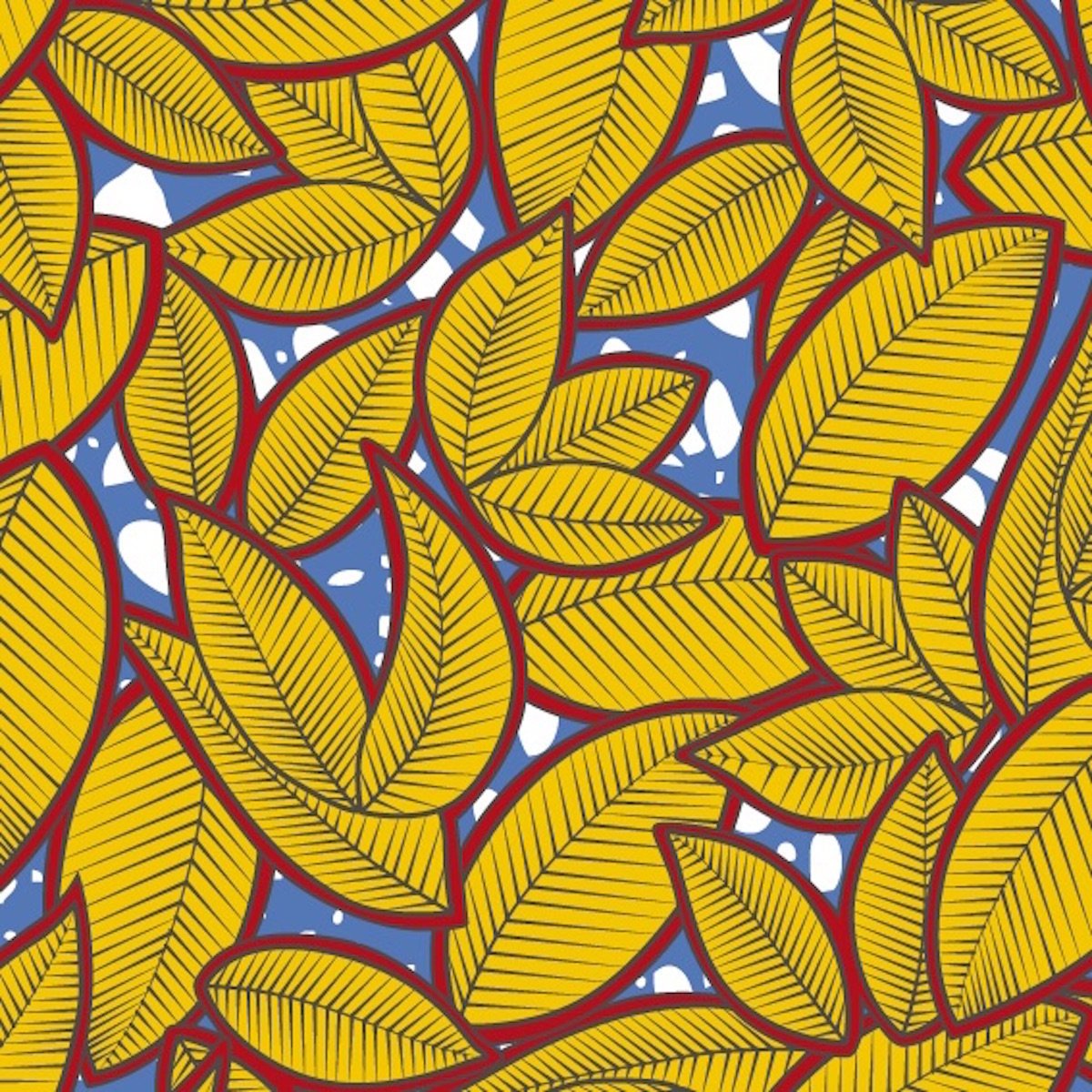 Lé de papier peint jaune Hassanatou - MUES Design - The Cool Republic