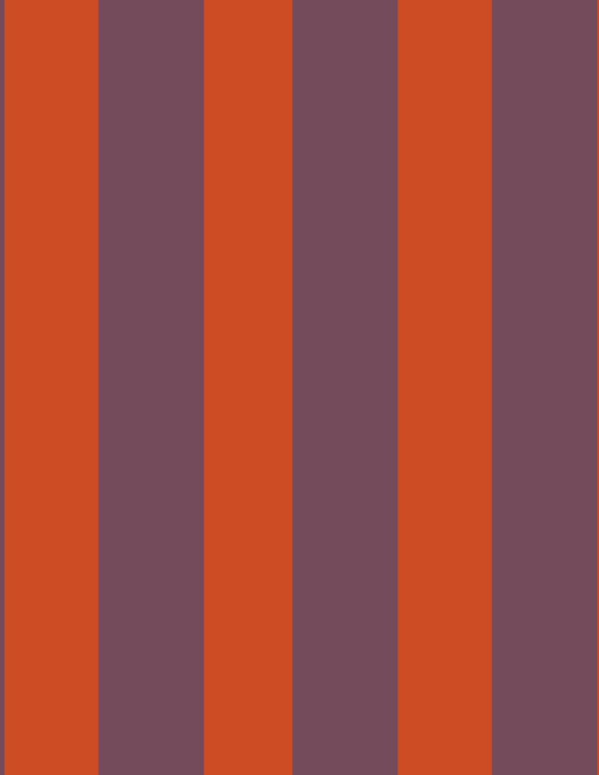 Lé de papier peint prune et orange fumée Auguste 14 - Mues Design - The Cool Republic