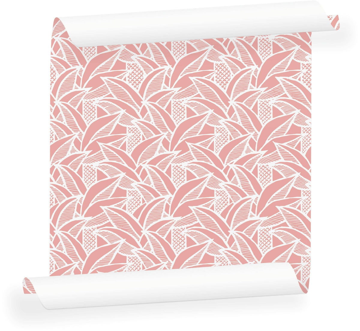Lé de papier peint rose Robinson - MUES Design - The Cool Republic