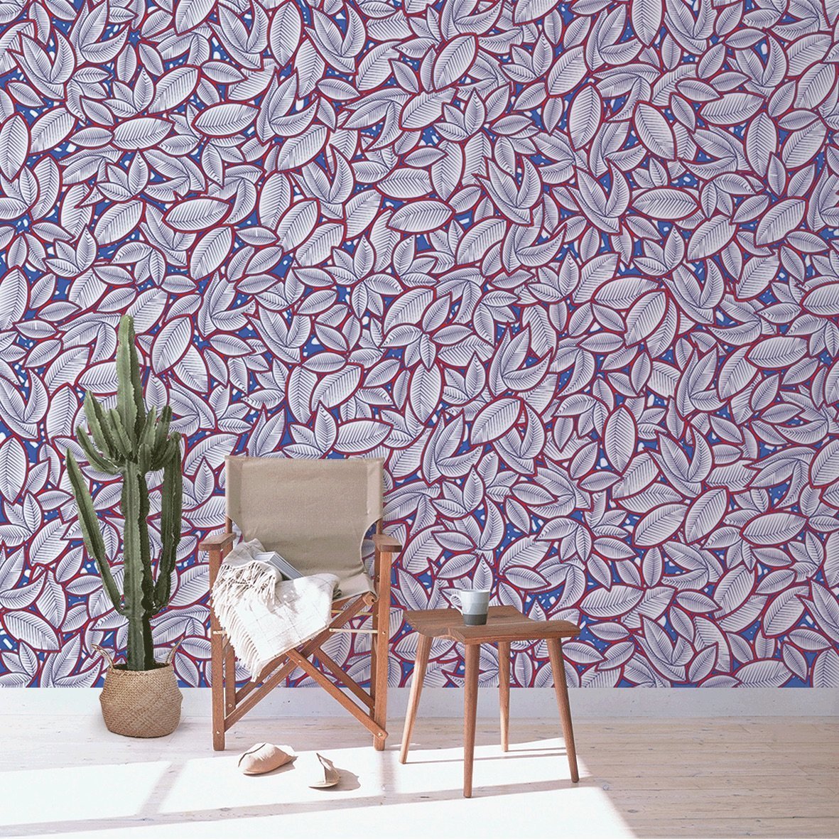 Lé de papier peint rouge Hassanatou - MUES Design - The Cool Republic