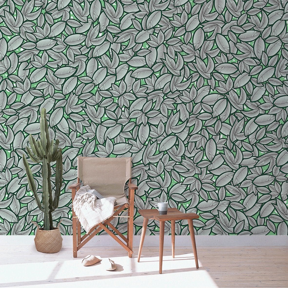 Lé de papier peint vert Hassanatou - MUES Design - The Cool Republic