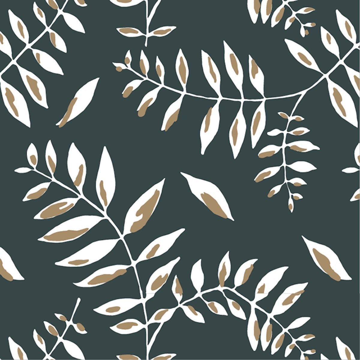 Lé de papier peint vert Jamini 1 - MUES Design - The Cool Republic