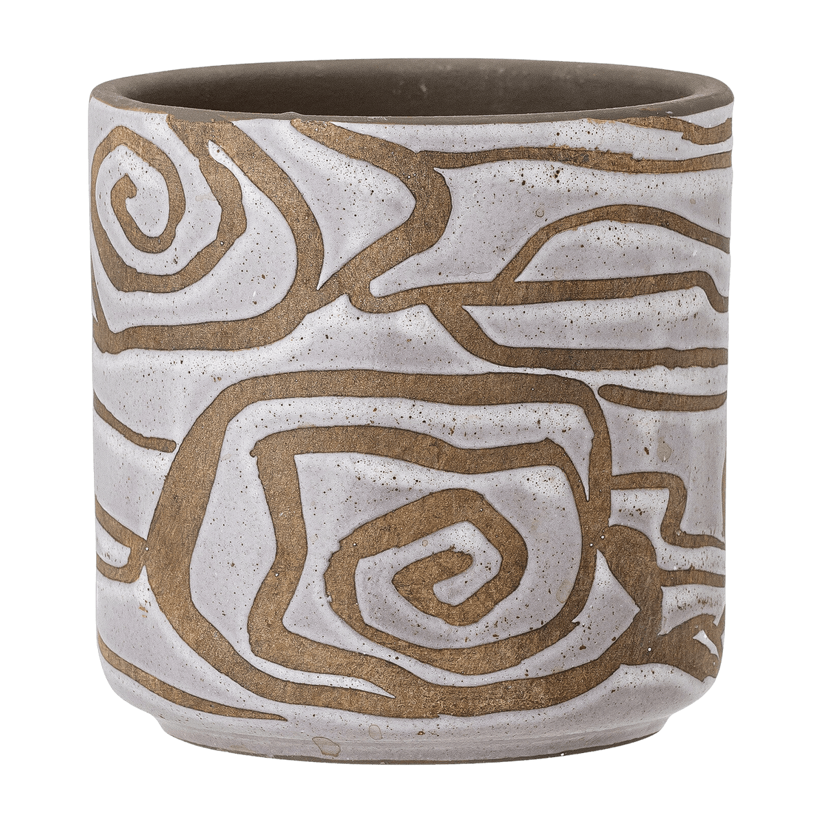 Lija Deco Pot de fleur en terre cuite blanche - Bloomingville - The Cool Republic
