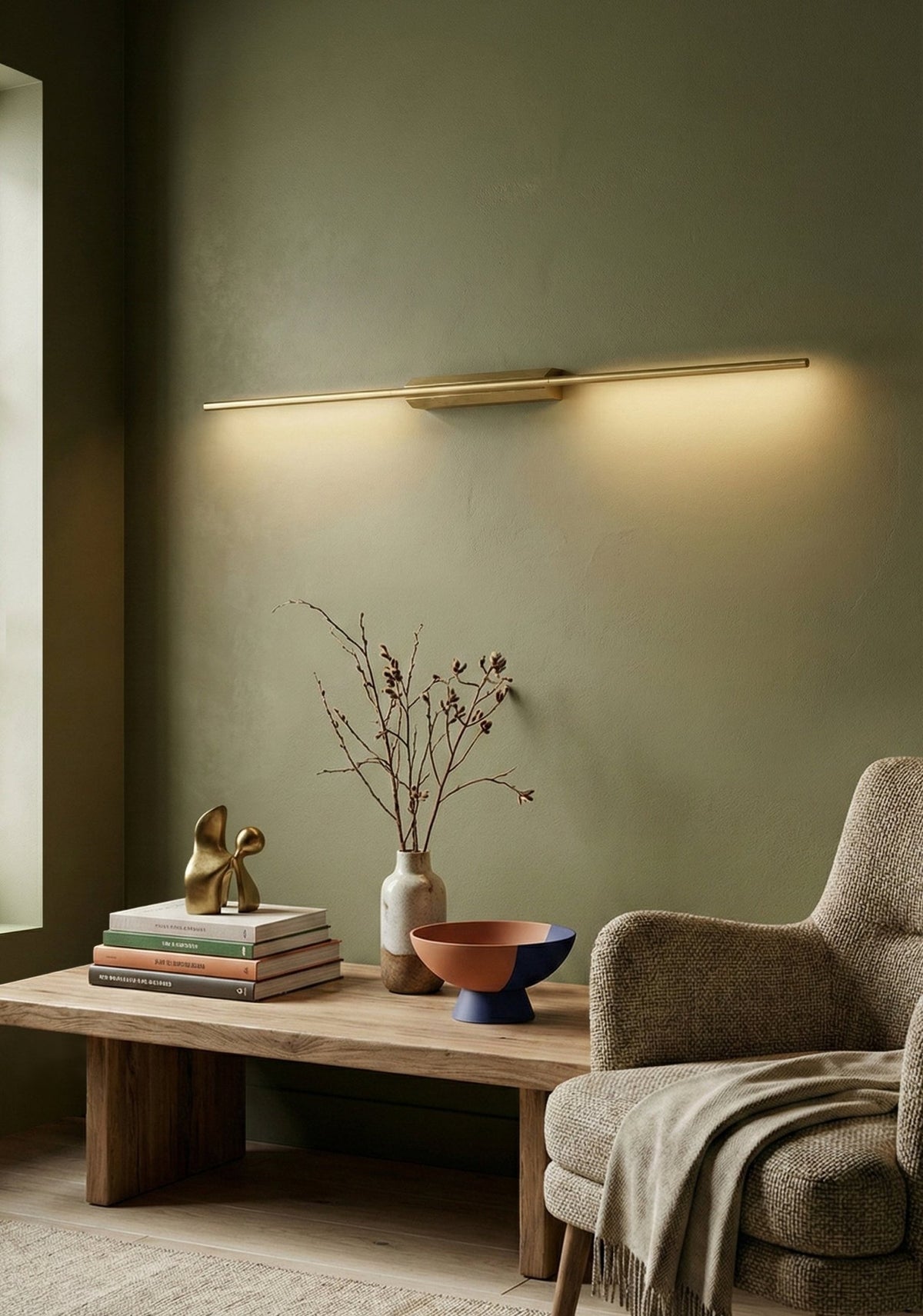 Liseuse murale en laiton 58 cm Link - CVL Luminaires - The Cool Republic