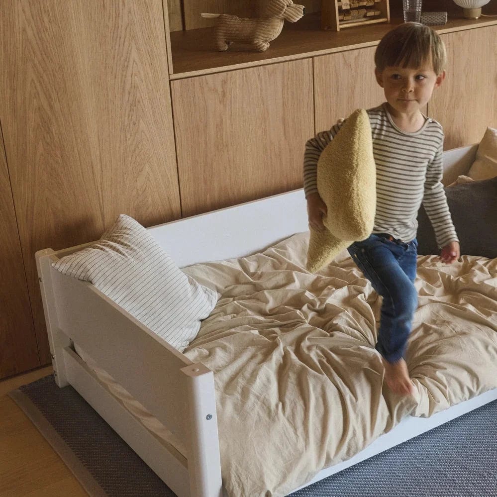 Lit bas pour enfant en bois blanc 210x101x47,2cm Montessori White - Flexa — vue 5
