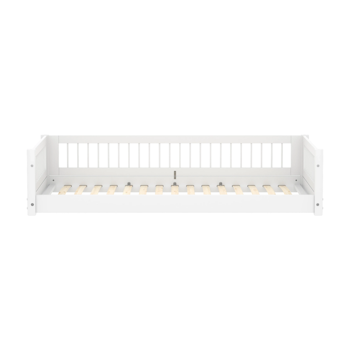 Lit bas pour enfant en bois blanc 210x101x47,3cm Montessori White - Flexa — vue 2