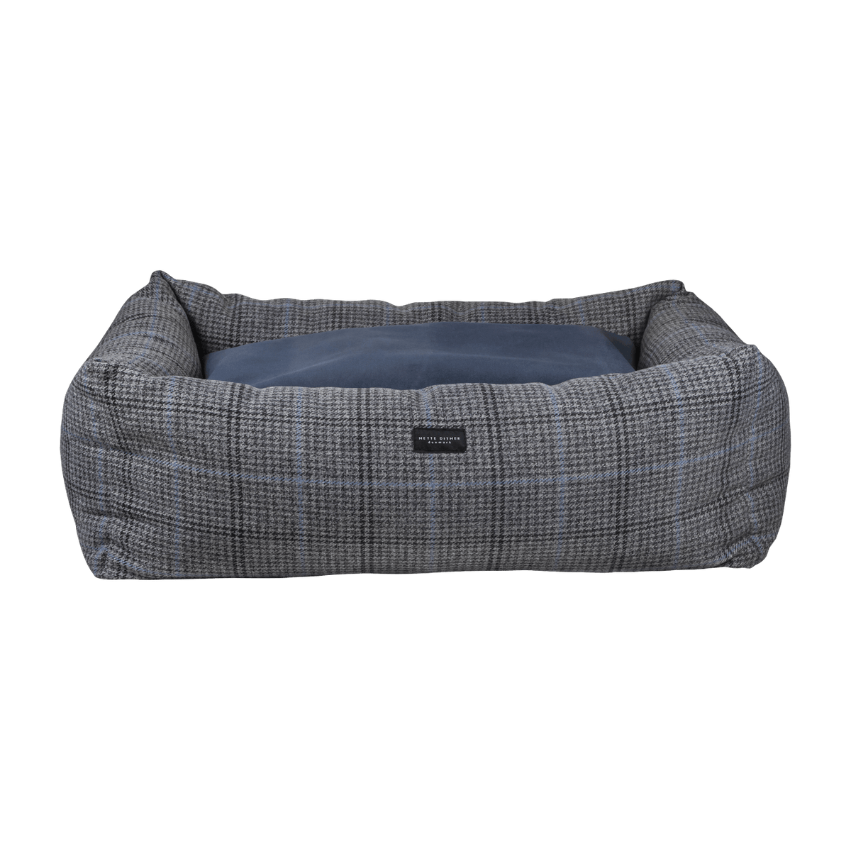 Dog bed with small gray checks 55 x 75 cm Vip - Mette Ditmer - The Cool Republic