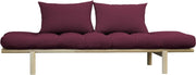 Lit de jour en bois naturel et coton violet Pace - Karup Design - The Cool Republic