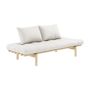 Lit de jour en bois naturel et matelas écru Pace - Karup Design - The Cool Republic