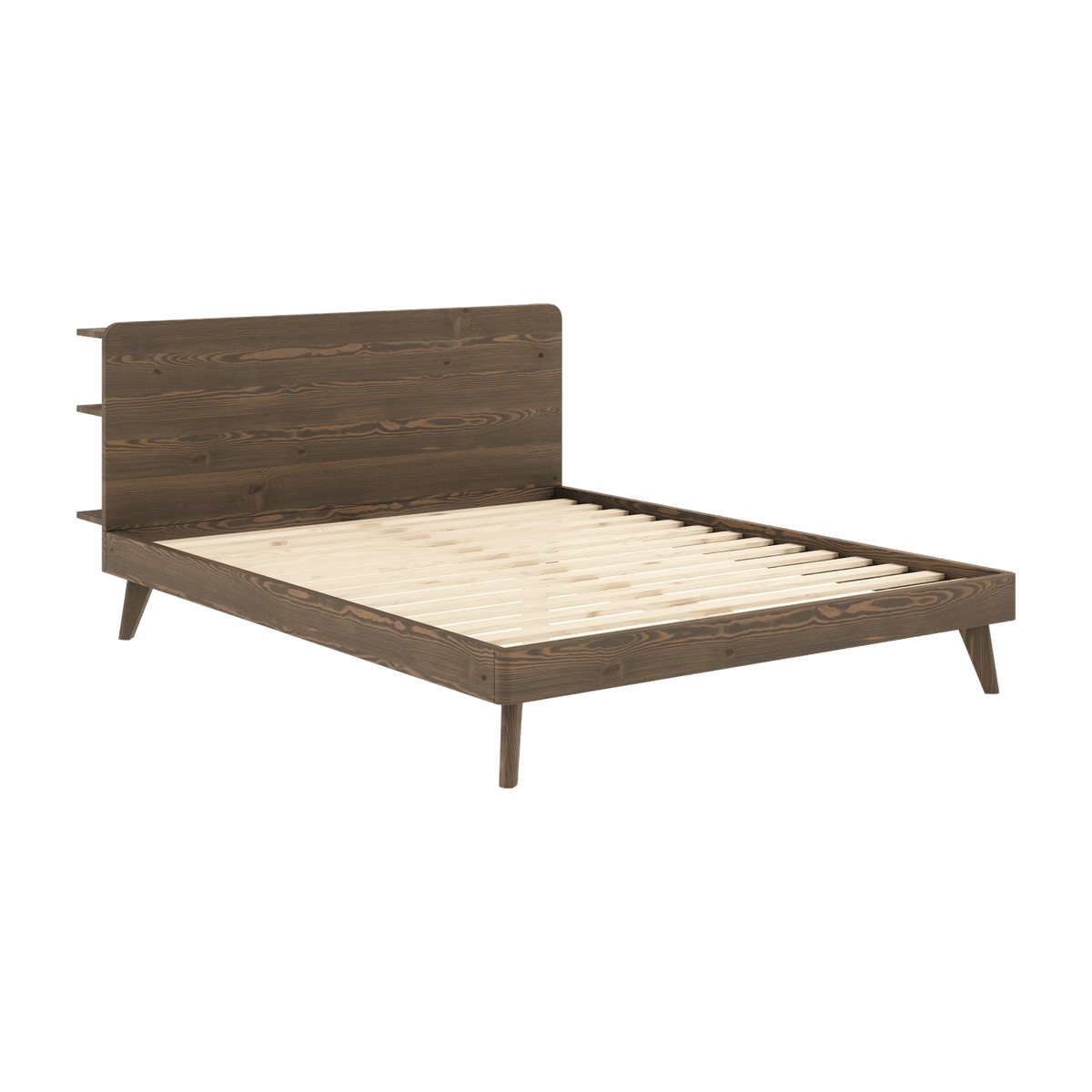 Lit en pin foncé laqué 160 x 200 cm Retreat - Karup Design - The Cool Republic