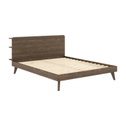Lit en pin foncé laqué 160 x 200 cm Retreat - Karup Design - The Cool Republic