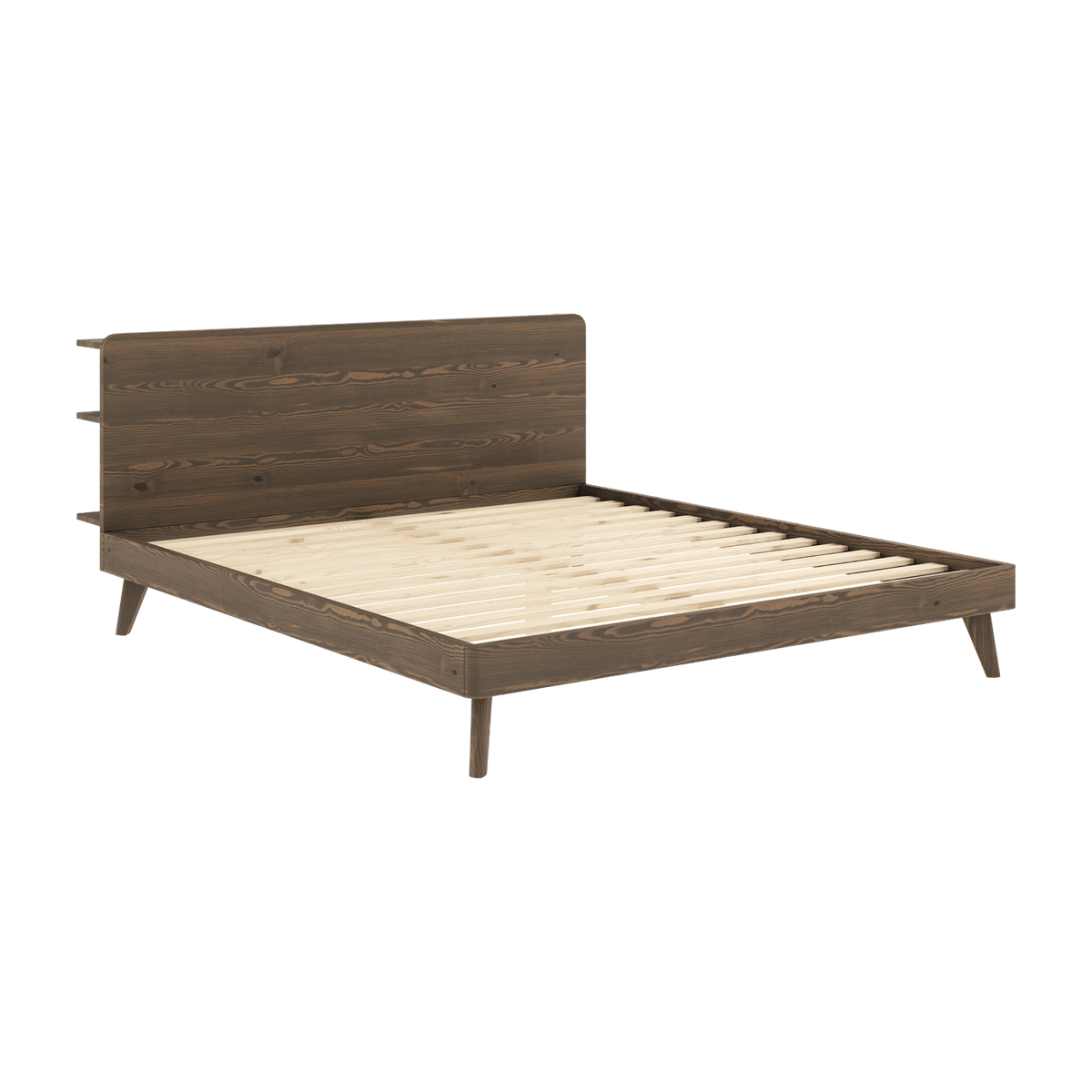 Lit en pin foncé laqué 180 x 200 cm Retreat - Karup Design - The Cool Republic
