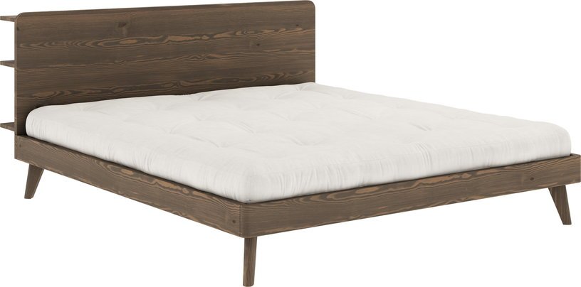 Lit en pin foncé laqué 180 x 200 cm Retreat - Karup Design - The Cool Republic