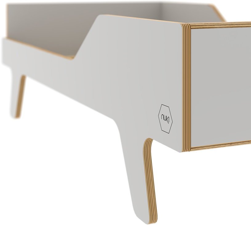 Lit gris pour enfant 140x70 cm Dream - Nuki Shop - The Cool Republic
