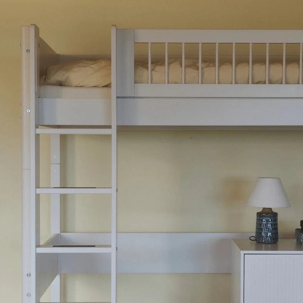 Lit mezzanine pour enfant en bois blanc 210x109x184cm White - Flexa — vue 4