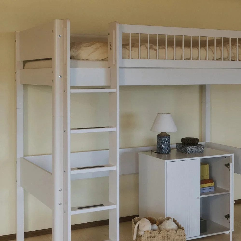 Lit mezzanine pour enfant en bois blanc 210x109x184cm White - Flexa — vue 5